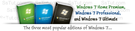 The three most popular Windows 7 editions